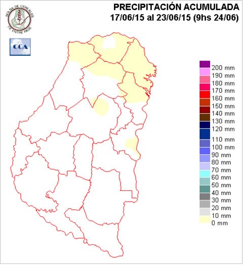 Mapa de precipitaciones