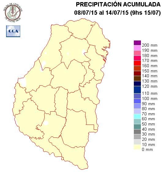 Mapa de precipitaciones