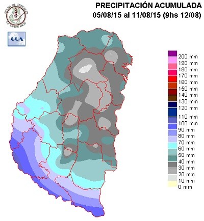 Mapa de precipitaciones