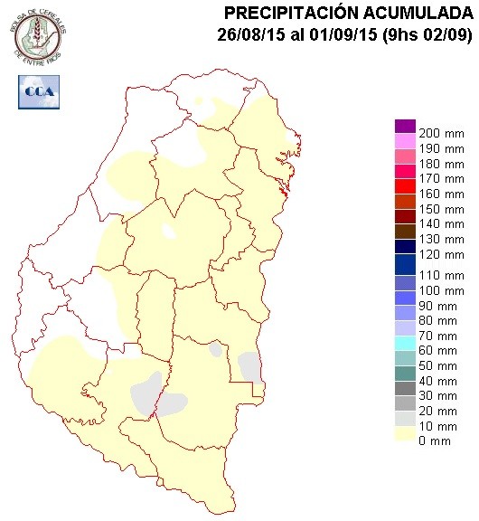 Mapa de precipitaciones