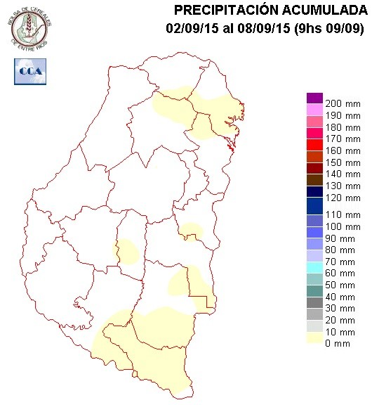 Mapa de precipitaciones