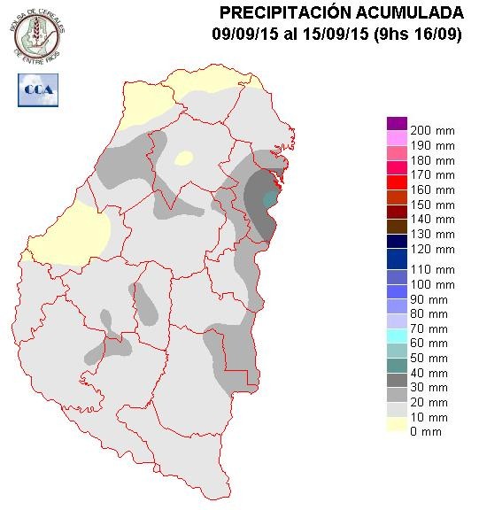 Mapa de precipitaciones