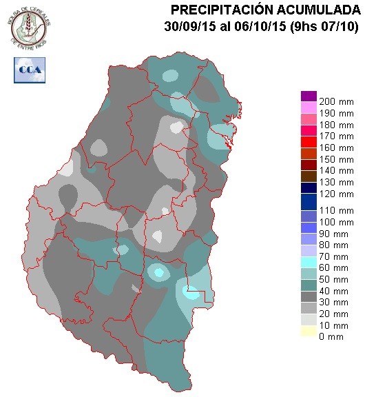 Mapa de precipitaciones