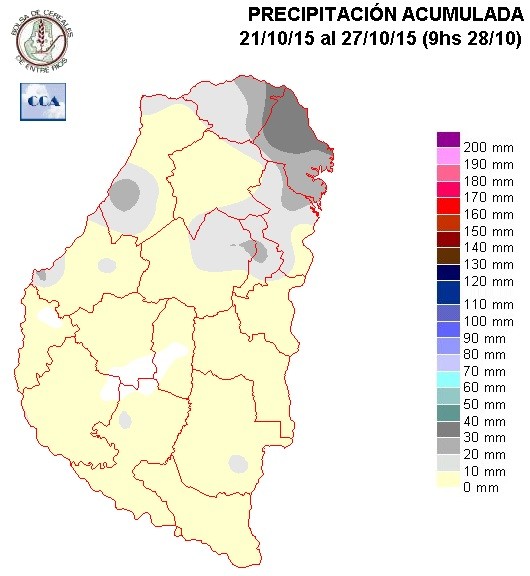 Mapa de precipitaciones