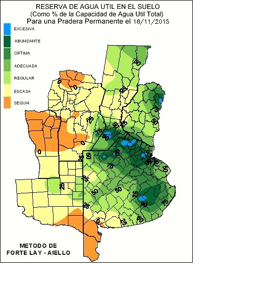 Mapa de precipitaciones