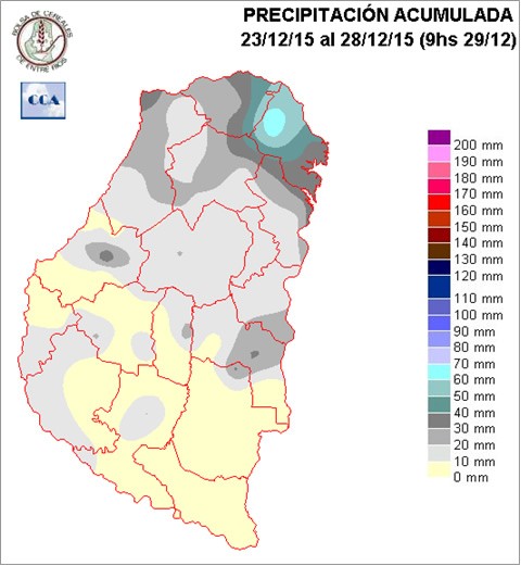 Mapa de precipitaciones