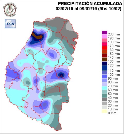 Mapa de precipitaciones