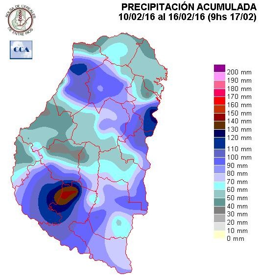 Mapa de precipitaciones