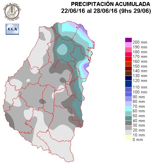 Mapa de precipitaciones