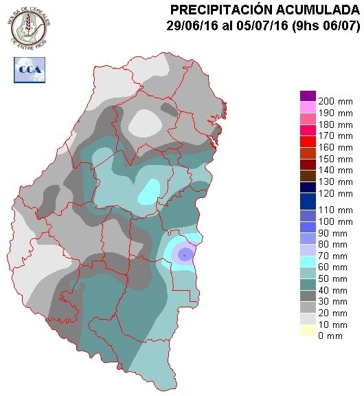 Mapa de precipitaciones