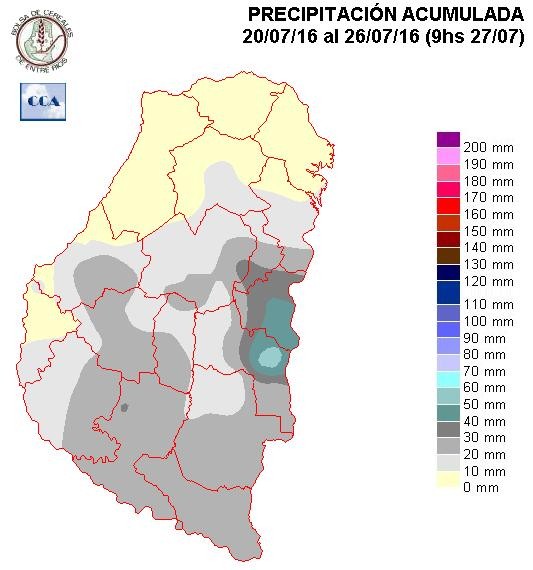 Mapa de precipitaciones