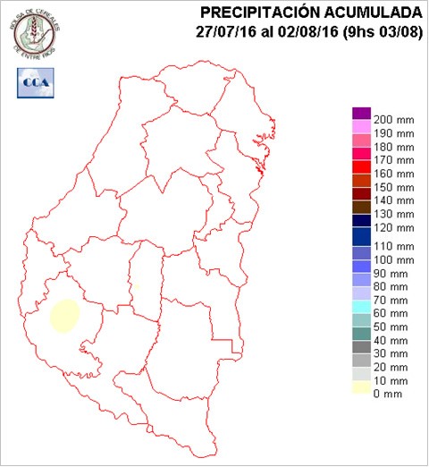 Mapa de precipitaciones