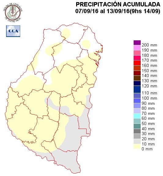 Mapa de precipitaciones