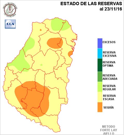 Mapa de reservas