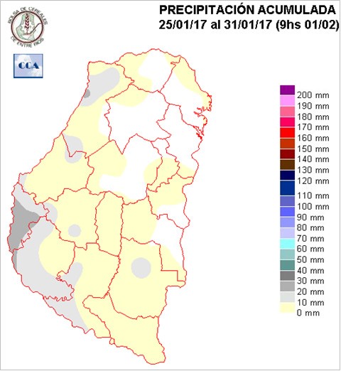 Mapa de precipitaciones