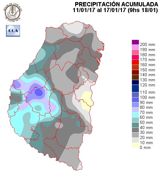 Mapa de precipitaciones