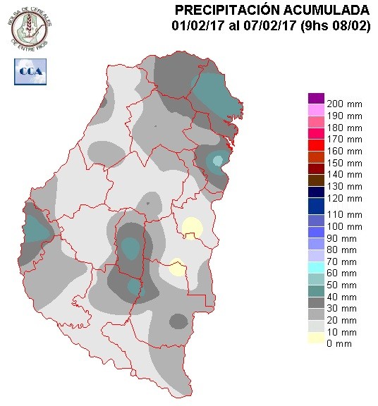 Mapa de precipitaciones