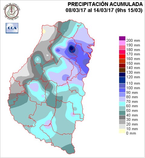 Mapa de precipitaciones