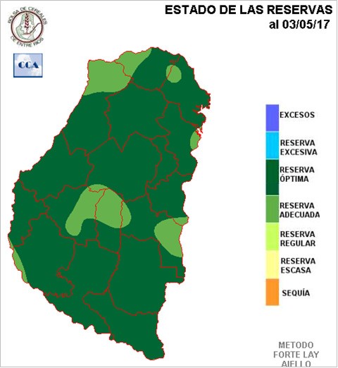 Mapa de precipitaciones