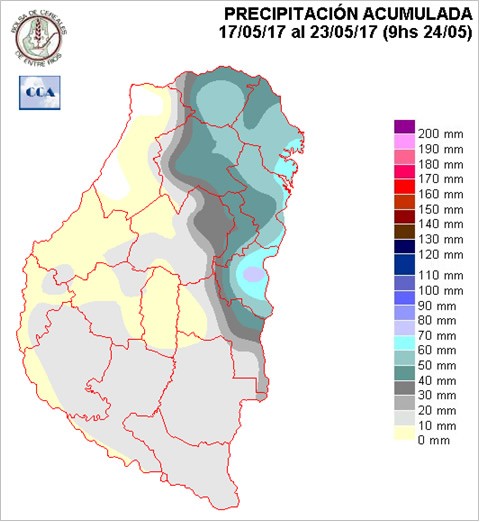 Mapa de precipitaciones