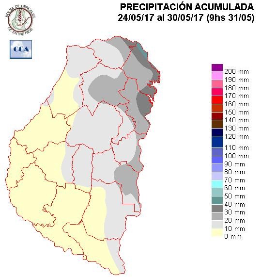 Mapa de precipitaciones