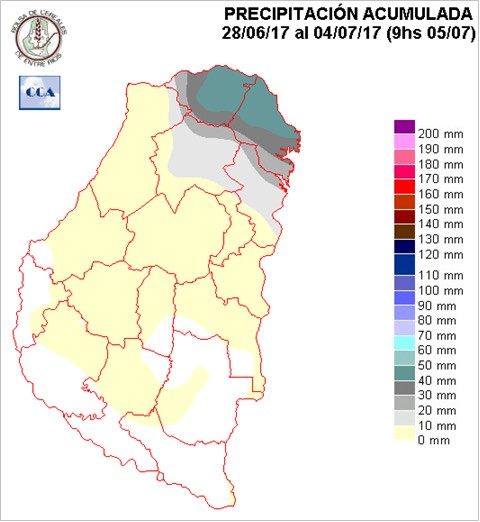 Mapa de precipitaciones