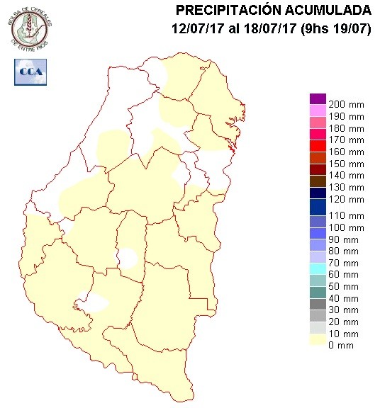 Mapa de precipitaciones