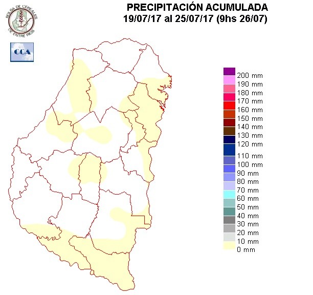 Mapa de precipitaciones