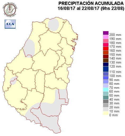 Mapa de precipitaciones