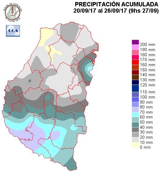 Mapa de precipitaciones