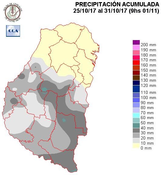 Mapa de precipitaciones