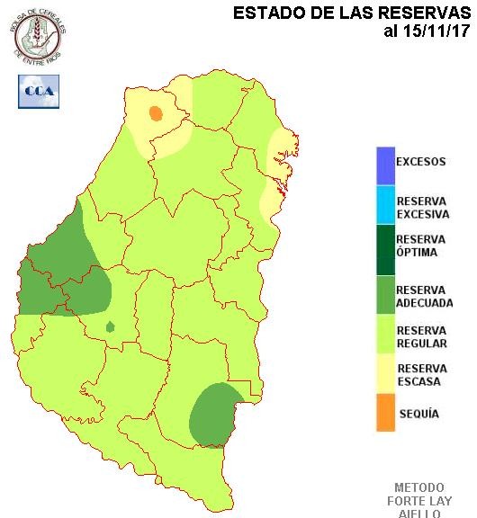 Mapa de precipitaciones