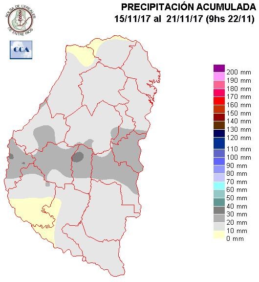 Mapa de precipitaciones