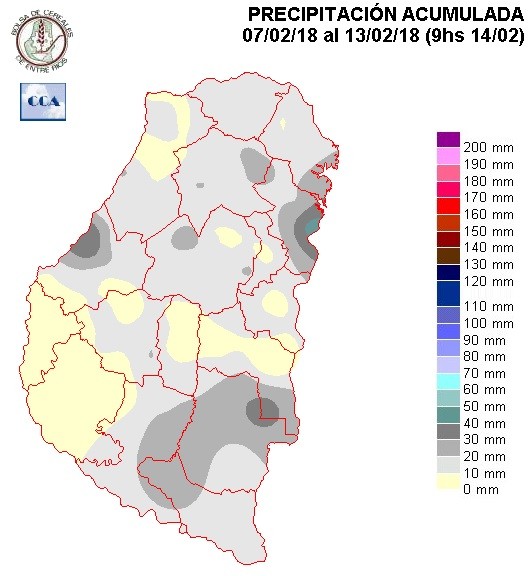 Mapa de precipitaciones