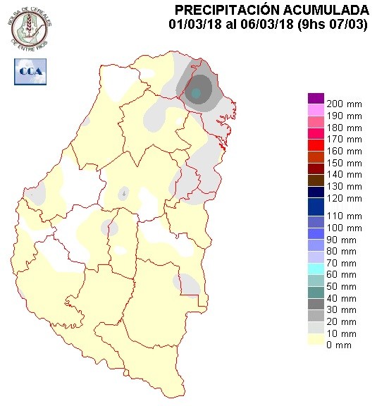 Mapa de precipitaciones