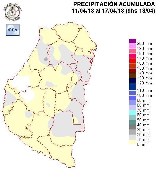 Mapa de precipitaciones