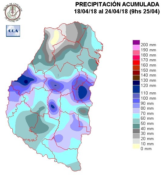 Mapa de precipitaciones