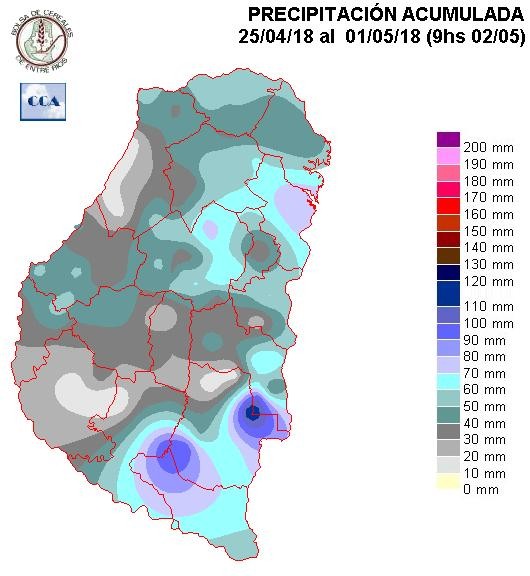 Mapa de precipitaciones