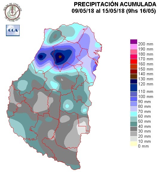 Mapa de precipitaciones