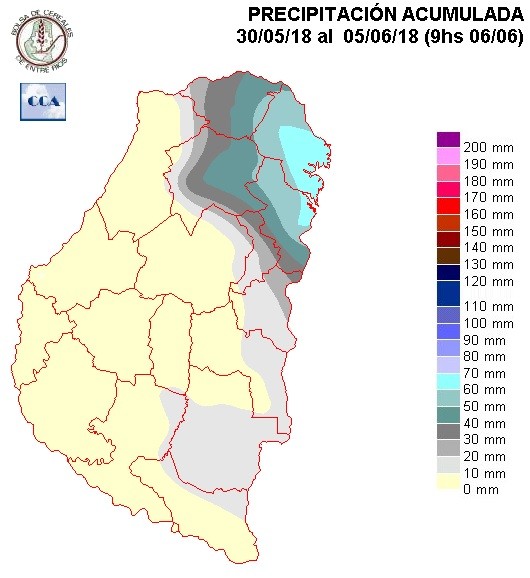 Mapa de precipitaciones