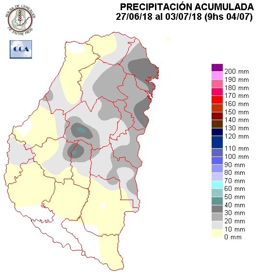 Mapa de precipitaciones