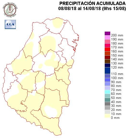 Mapa de precipitaciones