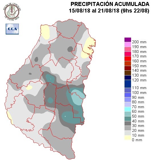 Mapa de precipitaciones