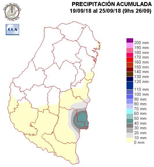 Mapa de precipitaciones