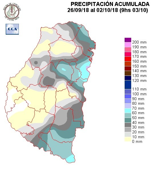 Mapa de precipitaciones