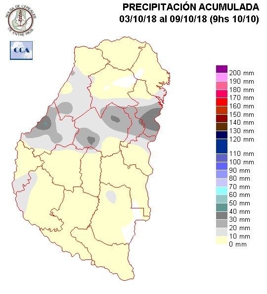 Mapa de precipitaciones