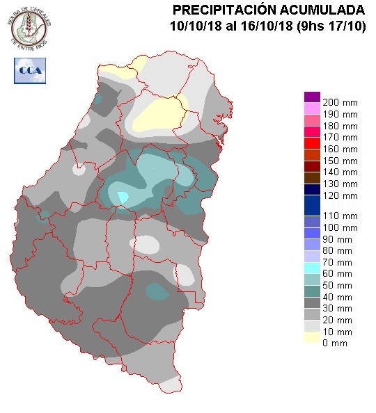 Mapa de precipitaciones