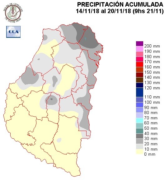 Mapa de precipitaciones