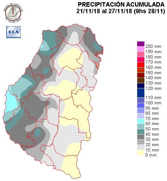 Mapa de precipitaciones