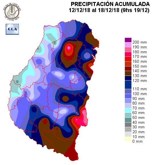 Mapa de precipitaciones